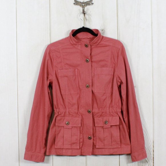 L.L. Bean Jackets & Blazers - LL BEAN Women's Pink Ripstop Field Jacket Size XS